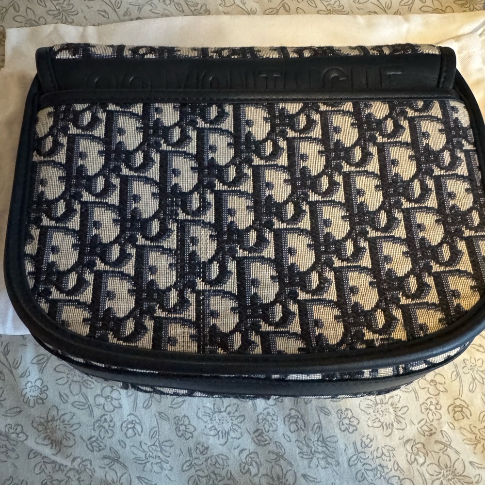 Designer-inspired saddle shape monogram crossbody… - image 8